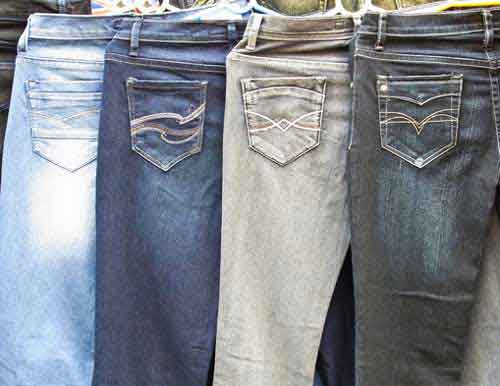 Jeans färben