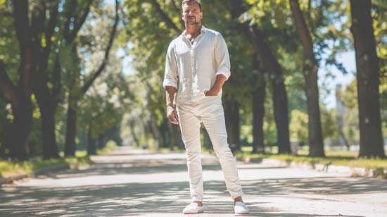 Herren: Weisse Jeans kombinieren